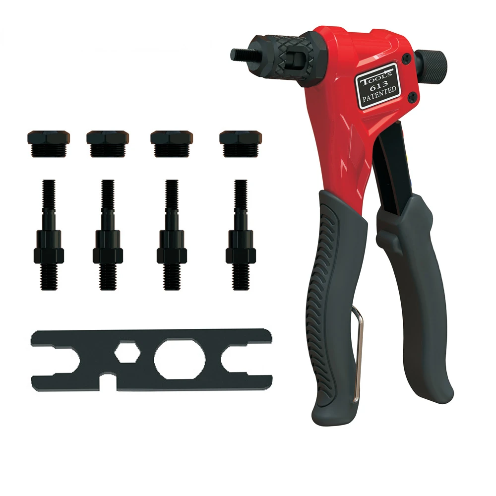BT-613 Professional Hand Rivet Nut Kit Metric with Rivet Nuts M3 M4 M5 M6