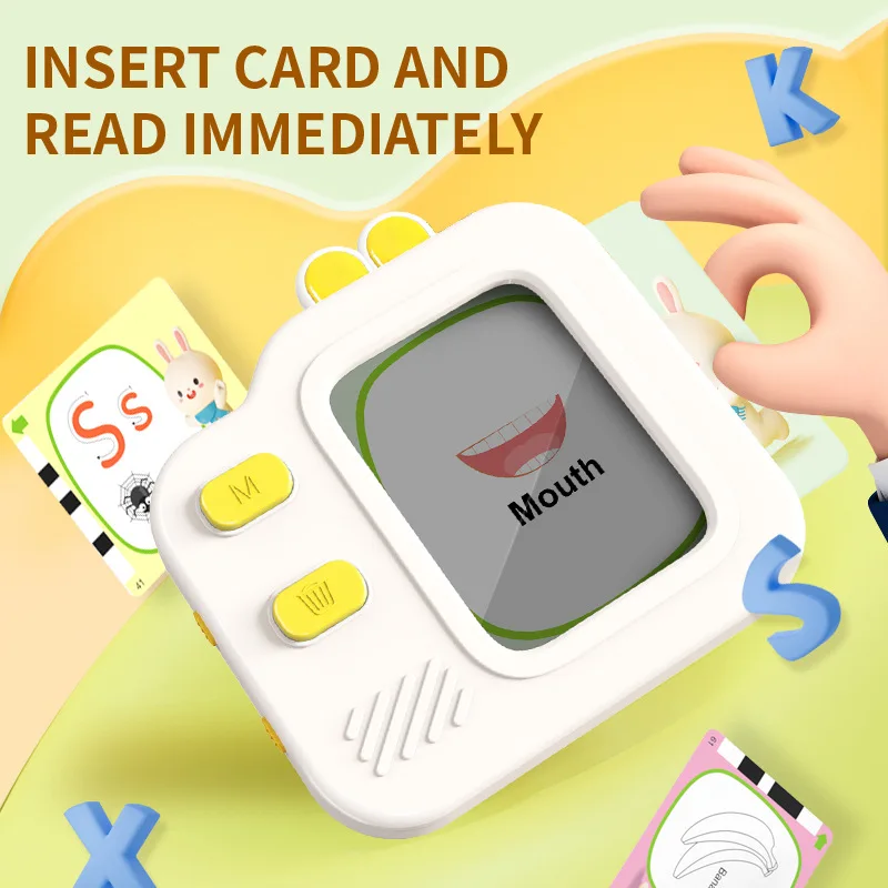 New drawing board card early education machine, children's painting card learning machine, English listening and reading