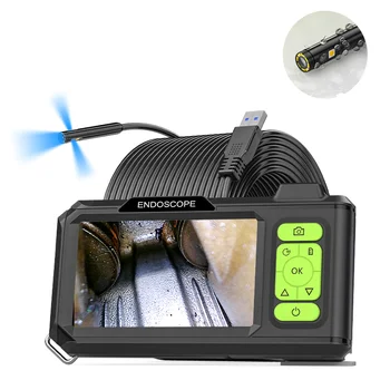 Camera Endoscope with 4.3'' Screen Waterproof Pipe Inspection Borescope 8 LENS Lamp Camera Repair Service 1
