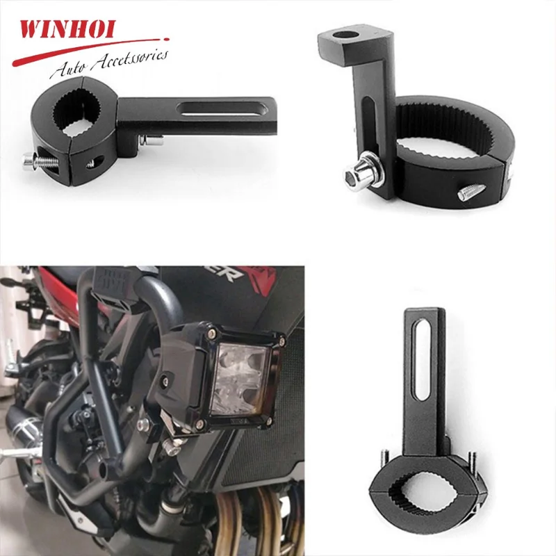 Motorcycle Light Bracket Motorcycle Headlight Spotlight Mount Universal Motorcycle Fog Light Bracket Fork Ear Chopper Headlamp Holder motos accesorios