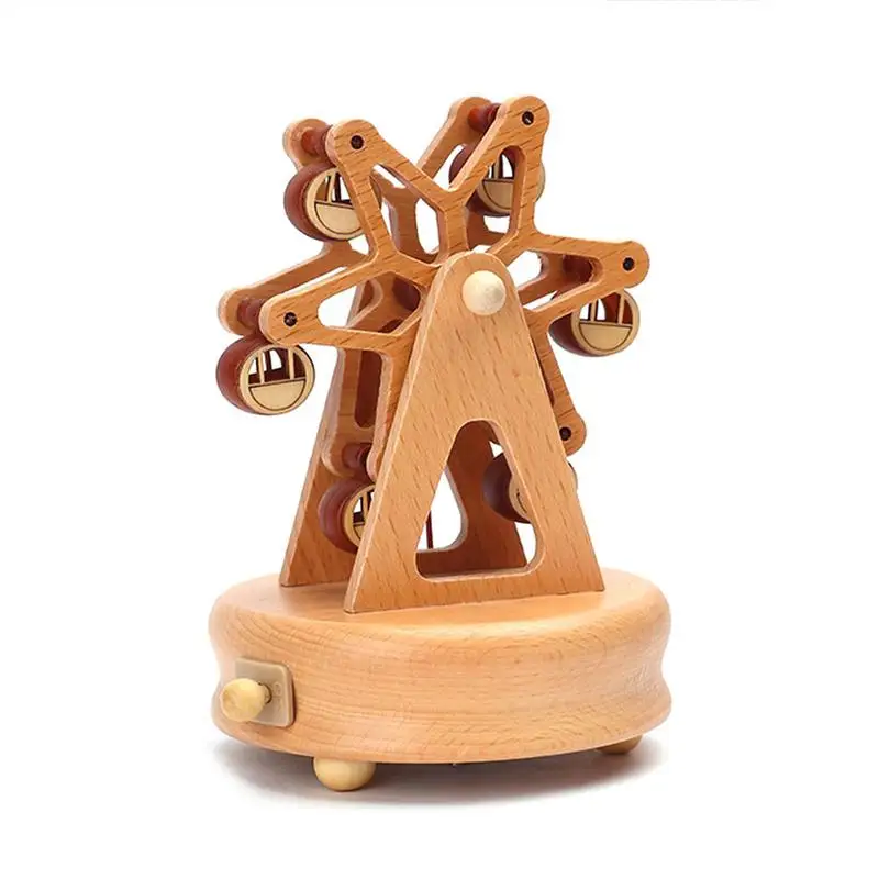 Carousel Music Box Music Box Elegant Wooden Music Box Castle Carousel Musical Box Birthday Christmas Gift Home Decor Accessories
