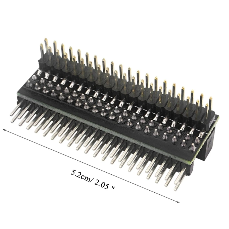 40-pin GPIO 1 to 2 Expansion Board 2x20-pin Strip Dual Vertiical Horizontal Male Pin Headers for Raspberry 4B/3B+/2B