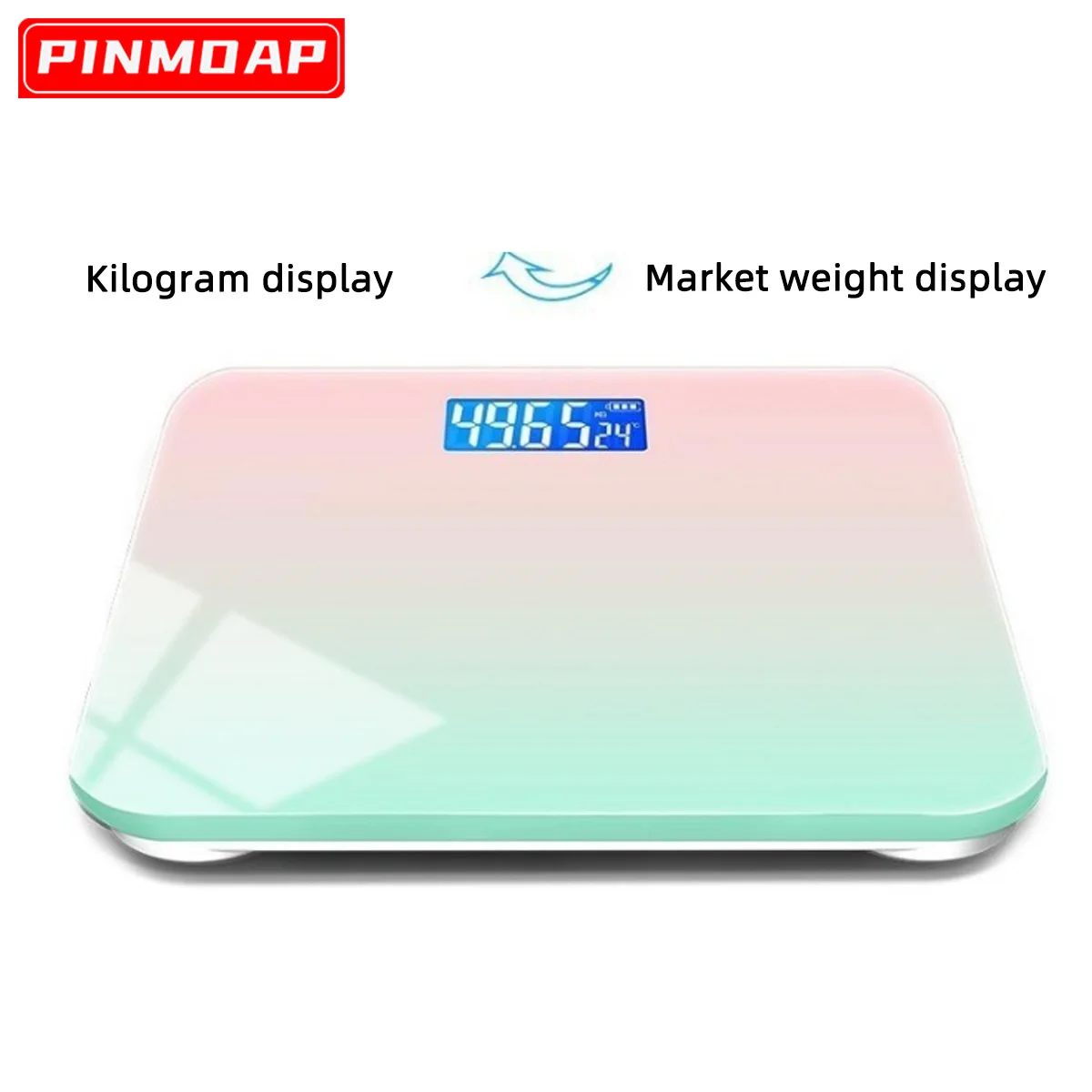 Electronic Scale Weight Scale Intelligent Health Wireless Bluetooth Bathroom Smart Scale with Large Display Screen Smartphone Application