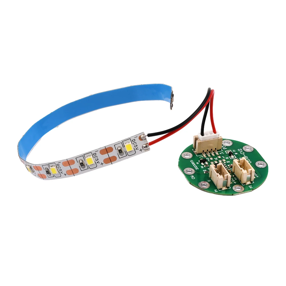 Round RGB LED Colorful River Light Touch Induction Switch Air Separator River Table Light Strip Cell DIY Coil Kit Drive Module