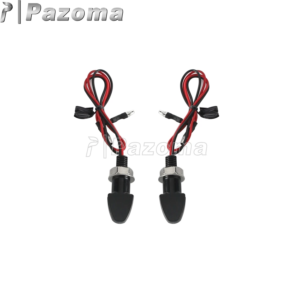 thumbnail image 2 of Moto LED Turn Signals Motorcycle Flasher Indicators 12V 8mm Blinker Light For Motorbike Scooter Scrambler Motocross Dirt Bike I3738865999 2 of 12