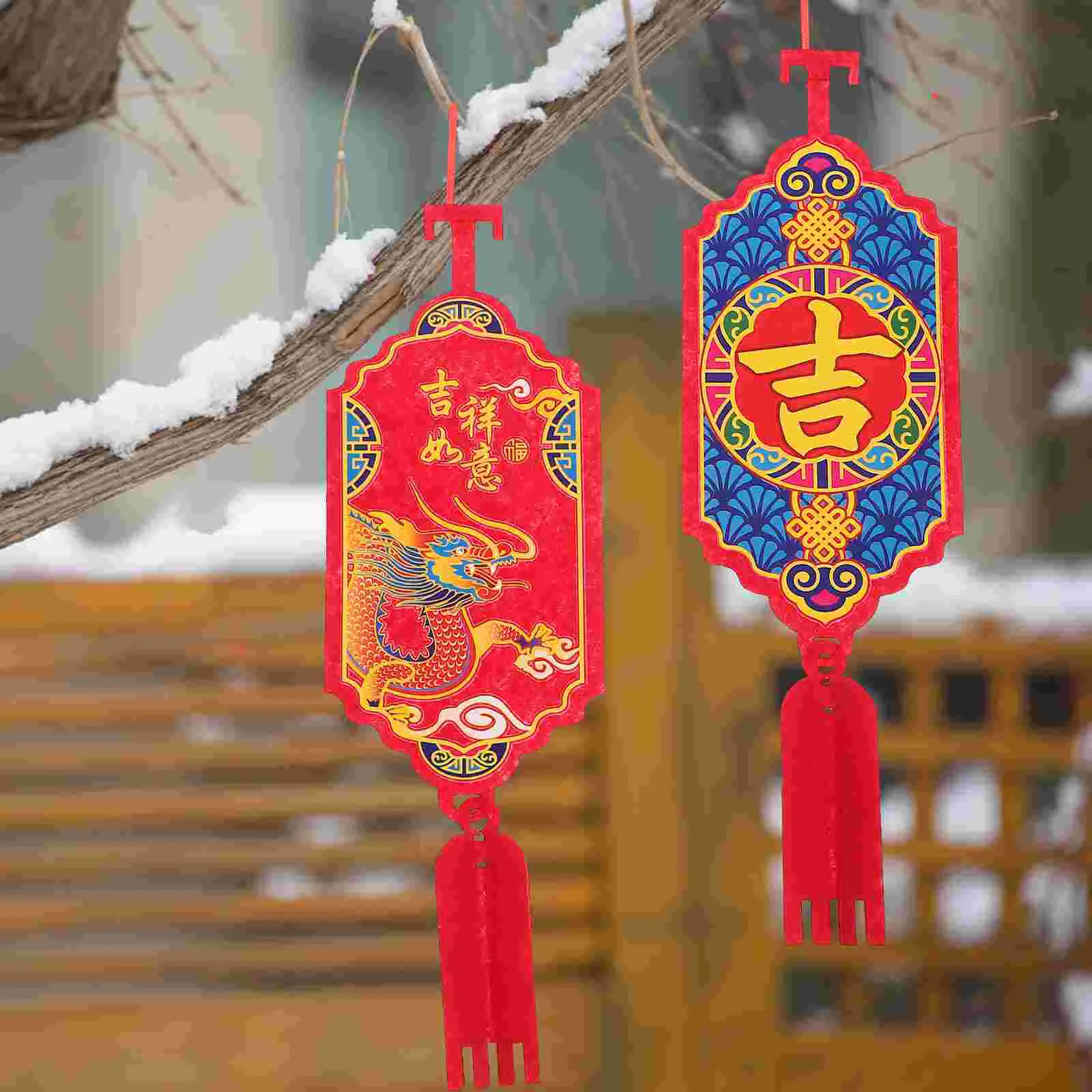 

Chinese Style New Year Hanging Ornament Bonsai Pendant New Year Decoration Spring Festival Home Decorations Gifts Colorful