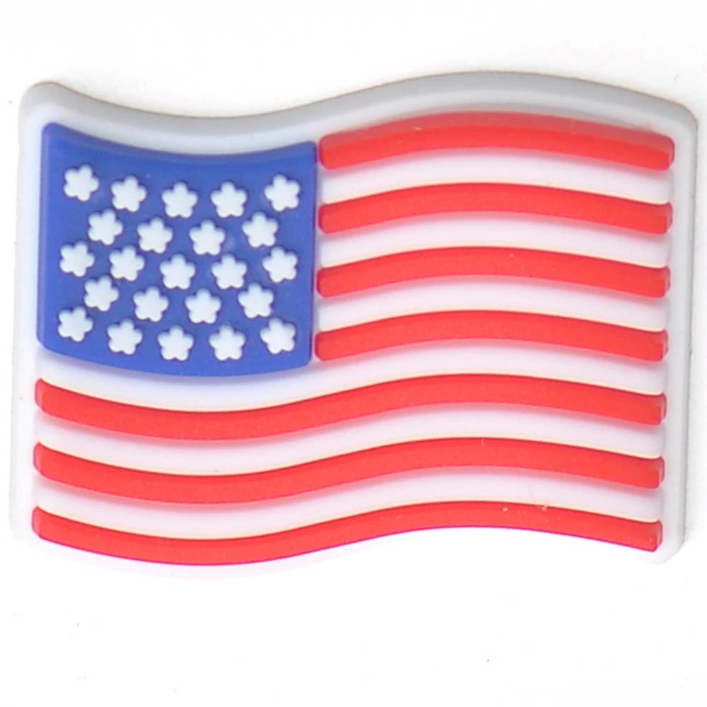 1Pcs National Flag Shoes Charms Decoration for Clogs Wristband