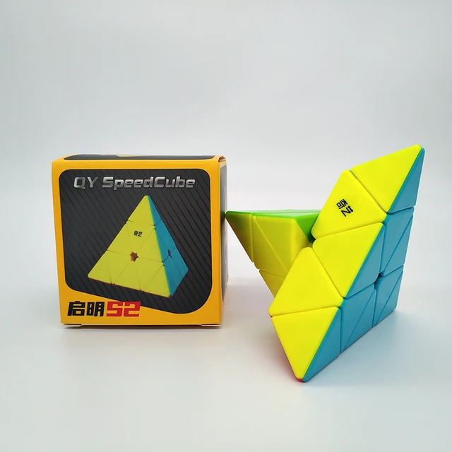 QiYi QiMing S2 Pyramid 3x3 Magic Cube  Professional Cubos magicos Kid Toys High Speed Cube Puzzle Toy 5