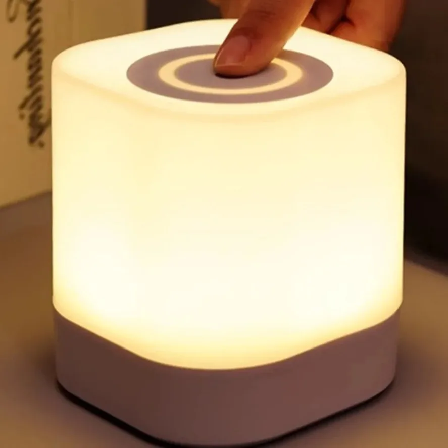 Rechargeable Sleep Night Light Bedroom Atmosphere Sleep Bedside Light Long Battery Life Adjustable Eye Care Reading Book