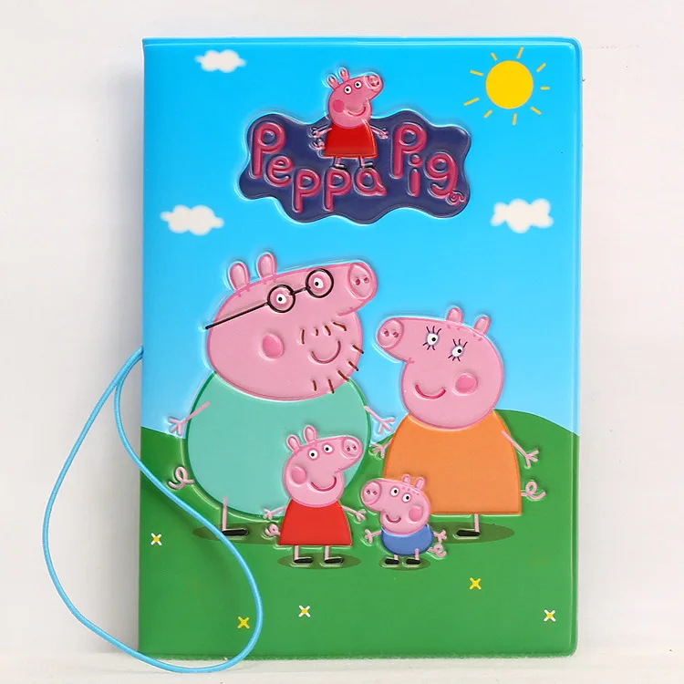 Peppa Pig Cartoon Multi Functional Portable Id Card Storage Bag George Animation Cancelleria Regalo Per Bambini Adulti