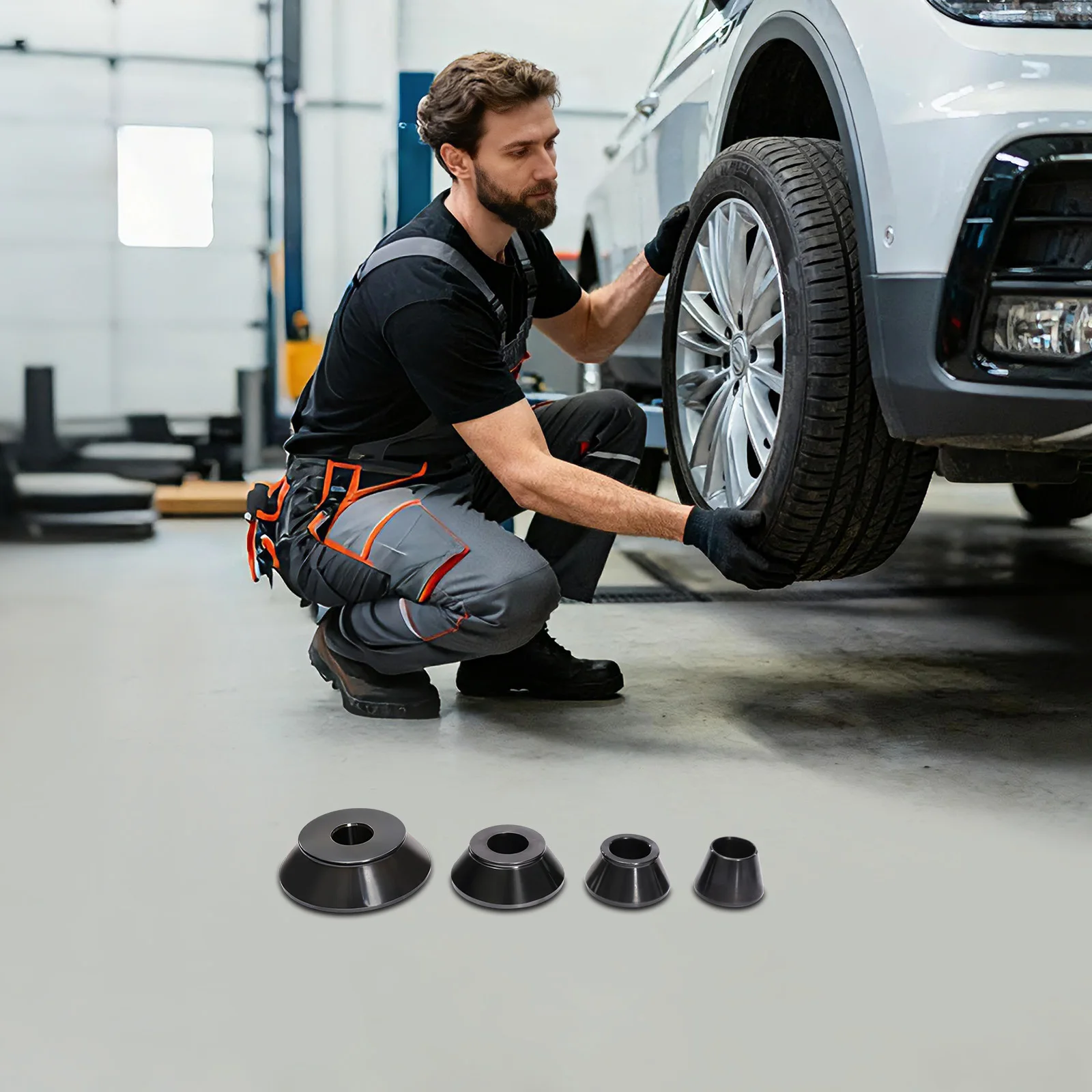 Tire Balancing Machine Cones, Wheel Balancer Cone, 4PCS Tire Balancing Machine Cones Set