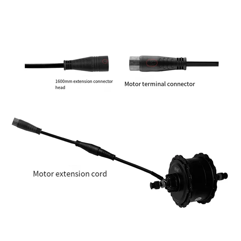 ABYB 9 핀 연장 케이블 750W/1000W 전기 자전거 모터 교체 전기 자전거 수정 액세서리