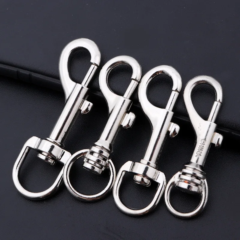 Swivel Eye Bolt Snap Hooks Gancho Duplo Metal Swivel Clips para Keychain Leash Collar Leash 10 Pcs