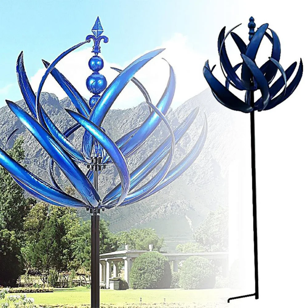 

Metal Wind Spinner for Garden Harlow Wind Spinner Rotator Unique magic wind catcher Iron Windmill Gardening Plug