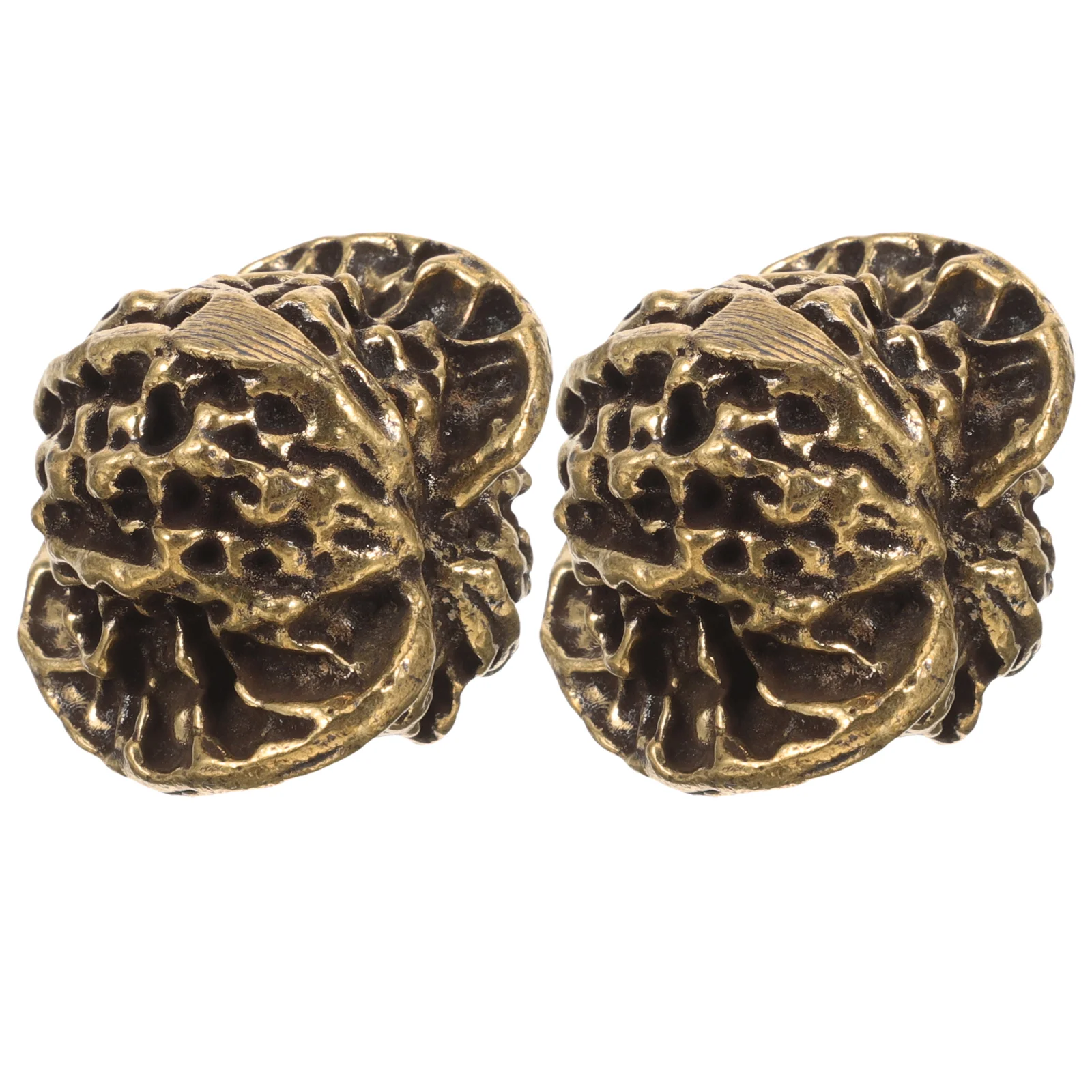 

Chinese Exercise Balls Brass Walnuts Brass Tea Pet Ornaments Home Artware Decorations