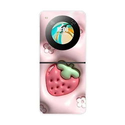 Cute Cartoon Design Transparent Hard Shell Phone Case - Fashionable and Protective for ZTE Nubia Flip (FU01CMK)