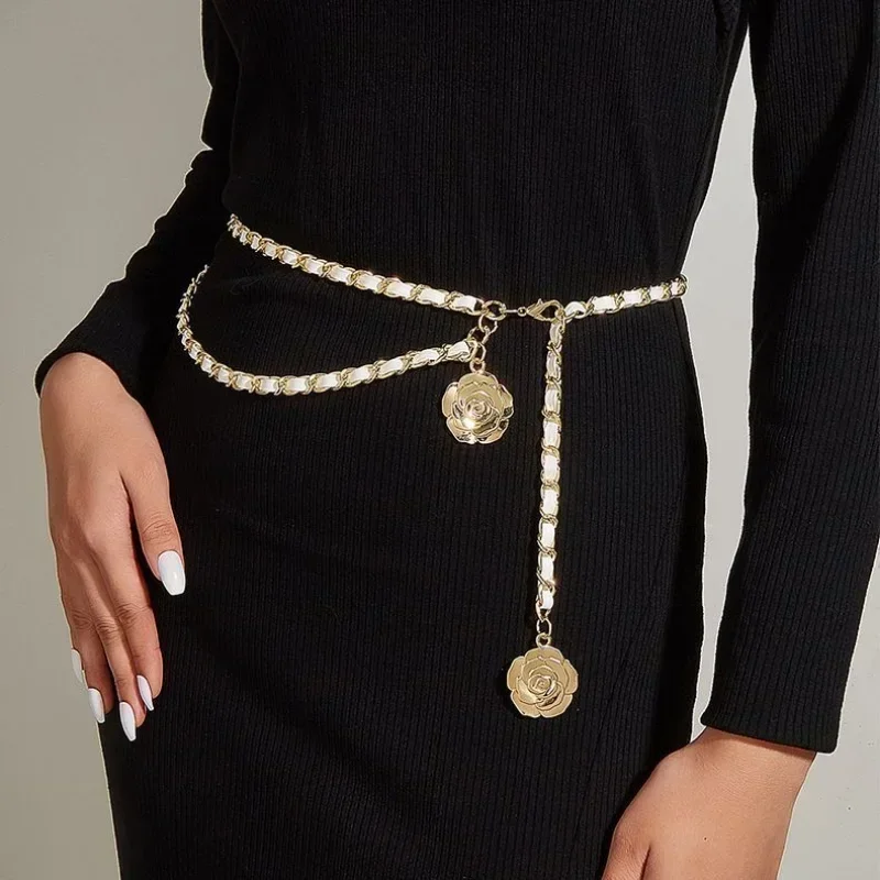 Fashion Chanel Look Alike Chain Belt Accessories Belt|women's