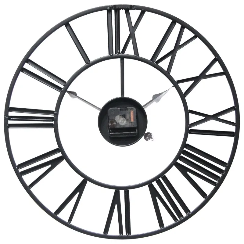 

Black Tower Indoor Transitional Analog Display 18-inch Wall Clock