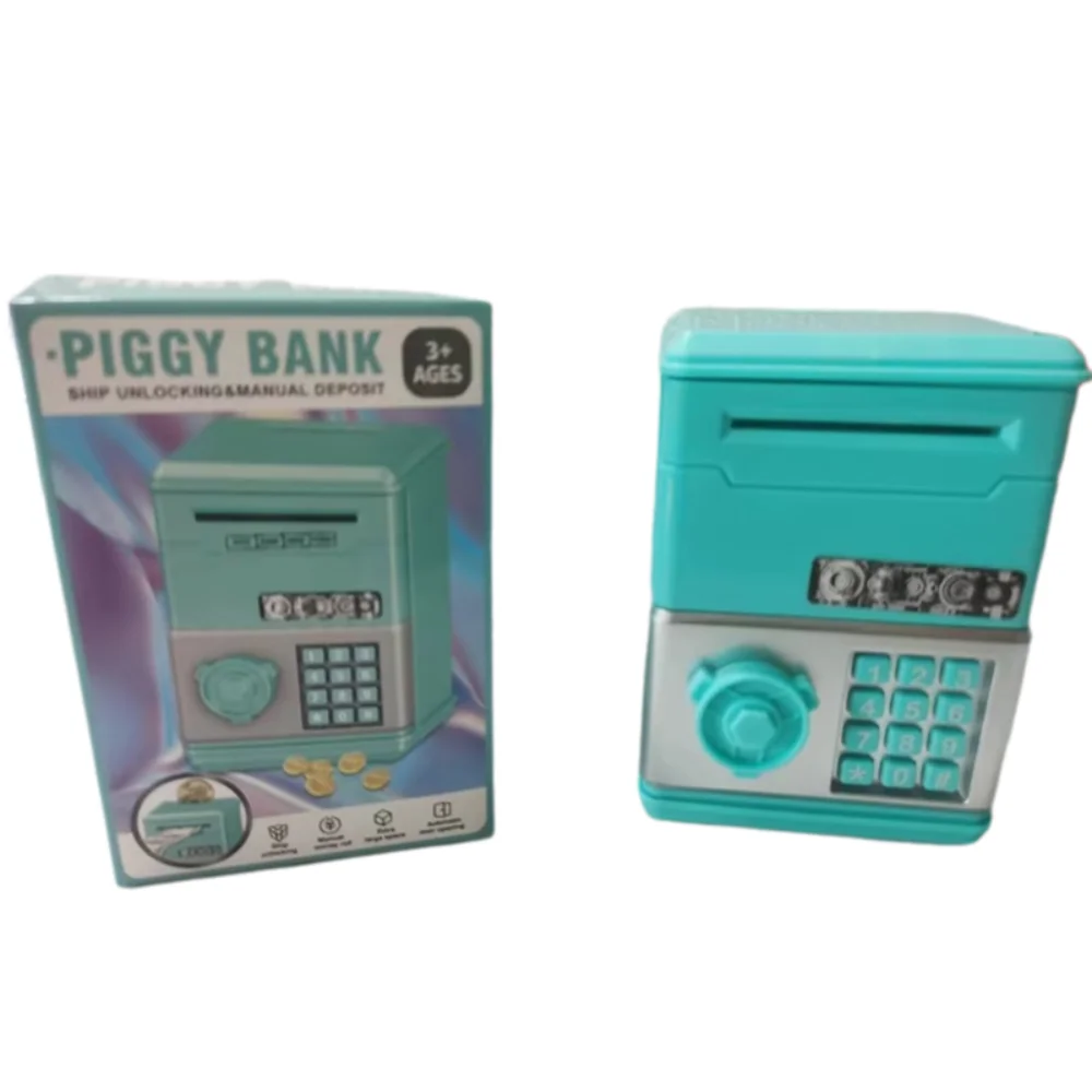 New Password Children's Piggy Bank ATM Mini Cash Saving Money Box Child Gift Financial Saving Toys Money Saving Bank Boys Girls