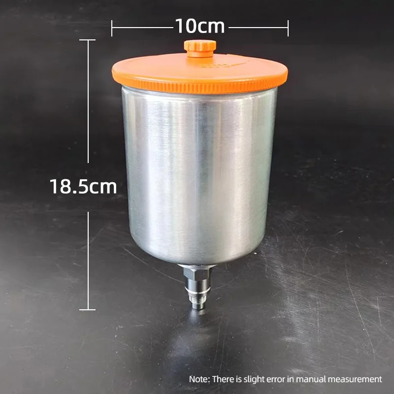 For ANEST IWATA 600ml   Aluminum Alloy Material Spray Paint Pot Sprayer Cup Air Gravity Feed Fastmover Thread Connector creality official upgrade mk8 drive feed bowden extruders aluminum alloy block 1 75mm filament for ender 3 ender 5 cr 10 series