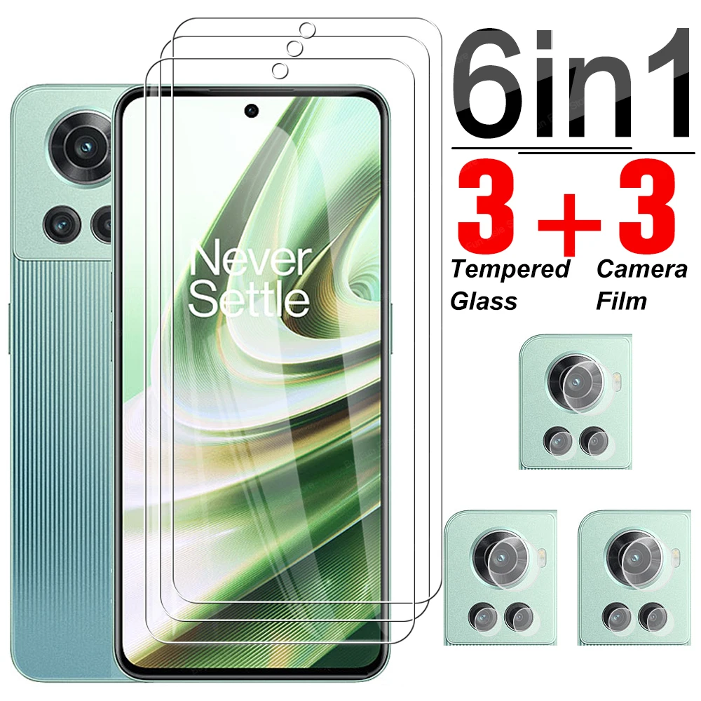 6 in 1 Tempered Glass For OnePlus 10R Screen Protector Lens Film For