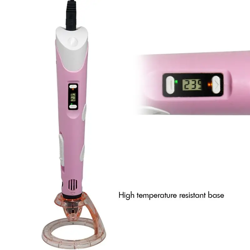 3D Printing Pen Holder Stand Bracket Base Mat PC Holder Mount for 3D Printer Pens Random Color High Temperature Resistant