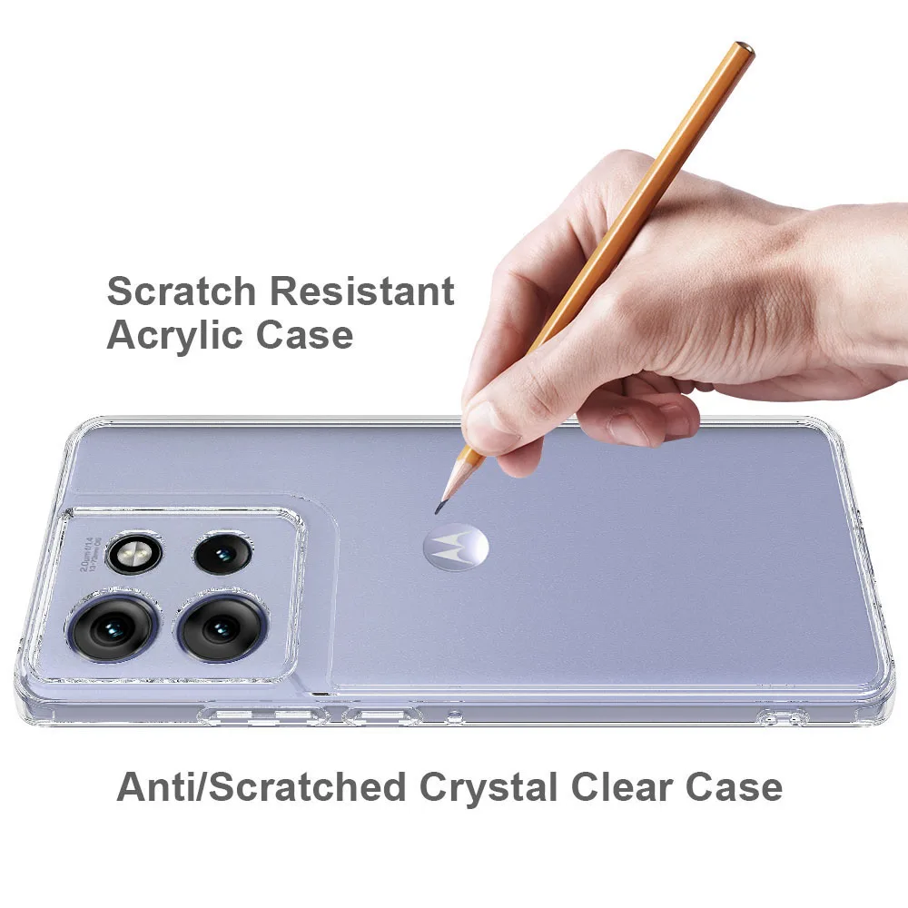Shockproof Transparent Hard PC Soft TPU Anti-Scratch Phone Case