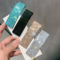 Beautiful Shiny Rhinestone Hairpins Creative Rectangular Hair Clips Woman's Hair Accessories - Image 2