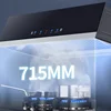 180W Home Kitchen Range Hood Tempered Glass Large Suction Range Hood Top Suction Automatic Cleaning Range Hood 4