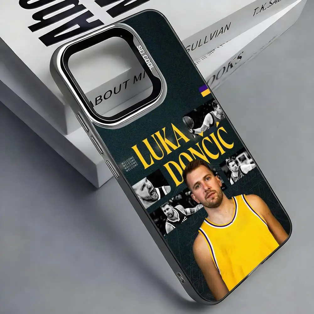 L-Luka D-Doncic 77 Colorful Silver Phone Case  Cover