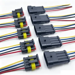 Waterproof Electrical Terminal Connector Set with Wire, 10 - Piece Pack for Versatile Applications (4Pin 10PCs (5Sets))