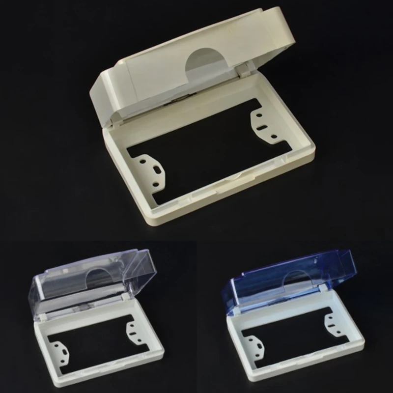 

Тип 118 увеличенный водонепроницаемый брызговик аксессуары для ванной комнаты электрическая настенная розетка защитный чехол для переключателя прозрачная