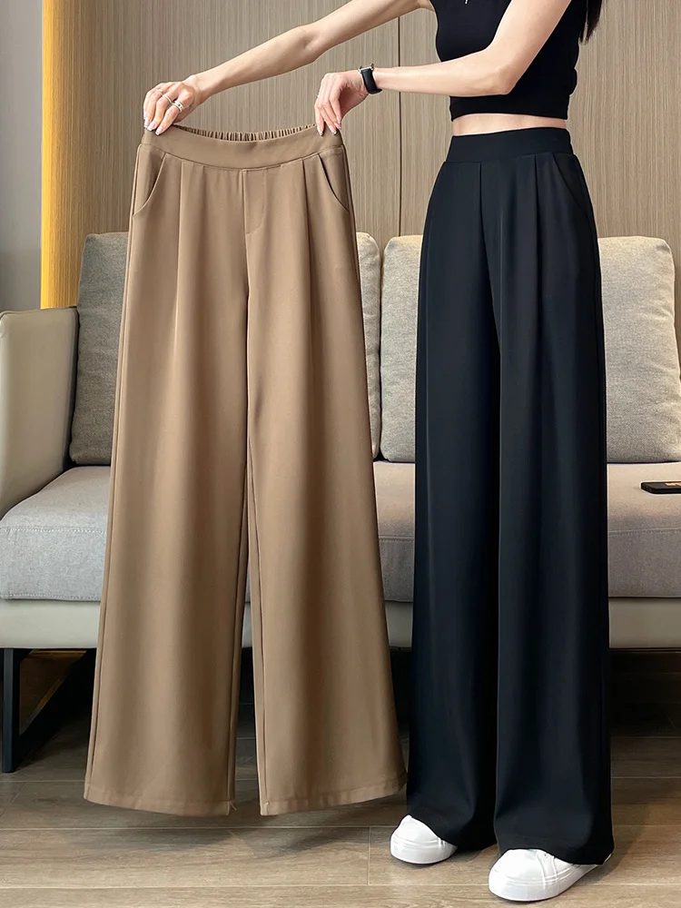 Suit Pants Women's Spring and Autumn High Waist Sagging Wide Leg Pants 2023 New Summer Thin Casual Narrow Straight Leg Women's lady skinny twist woven belt braided waistband for women waist belt dress belt thin leather narrow knitted decorative waistband