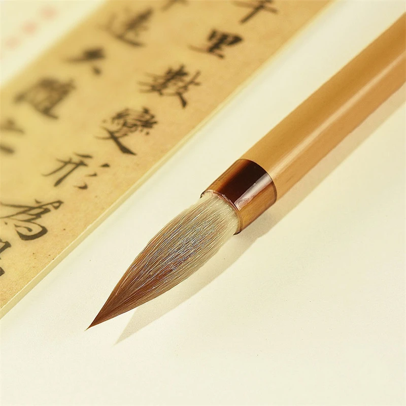 Ouyang Xun Regular Script Brush Pen Weasel Woolen Multiple Hair Lian Brushse Set Running Cursive Script Special Writing Brush