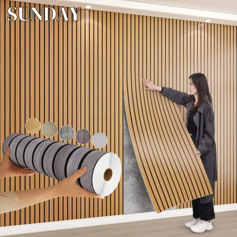 3/5/10M หนาเลียนแบบ Grille สติ๊กเกอร์ติดผนังพื้นหลังตกแต่ง Self Adhesive Wall Papers โฟม Peel และ Stick วอลเปเปอร์ 1