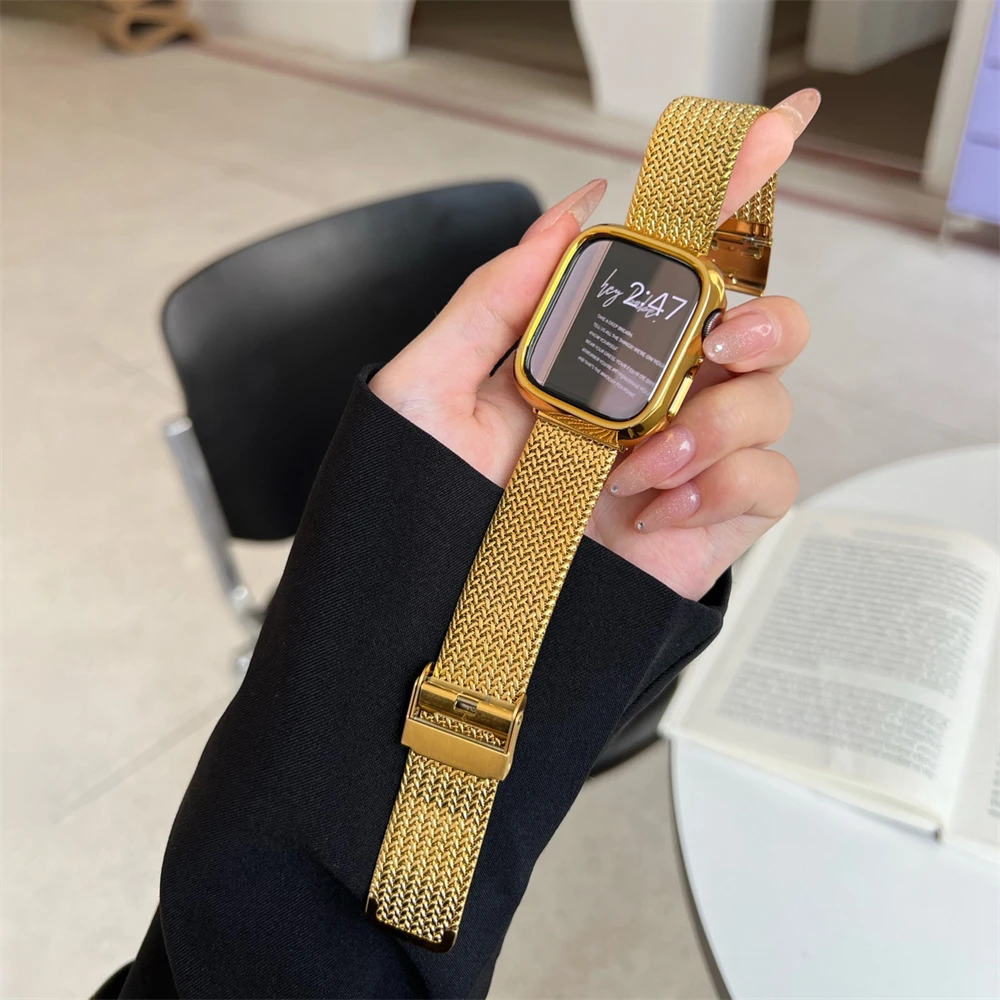 Apple Watch Band Stainless Steel  Iwatch Ultra Watch Band Luxury - Luxury  Women Band - Aliexpress