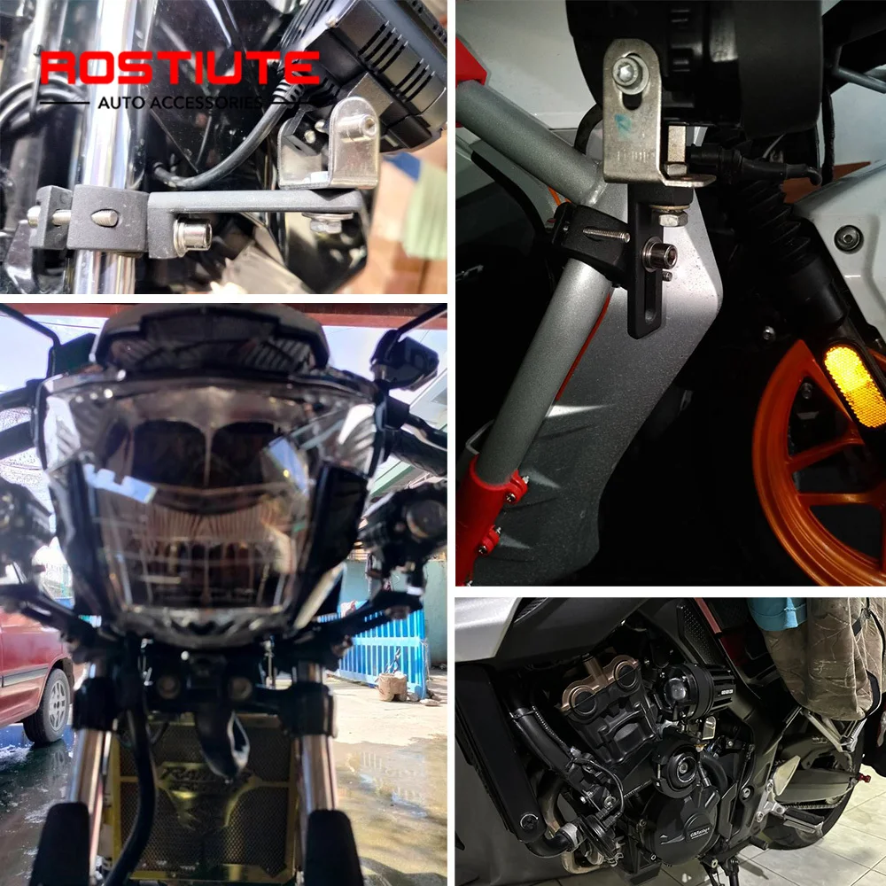 Motorcycle Fog Bracket 20-38MM/38-60MM Auxiliary Motorcycle Headlight Support Stand Fixation Motospotlights Mounting Bracket motorcycle light bracket motorcycle headlight clamp motorcycle headlight mount