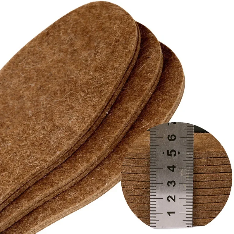 Shoe Insoles Thickened Winter Wool Like