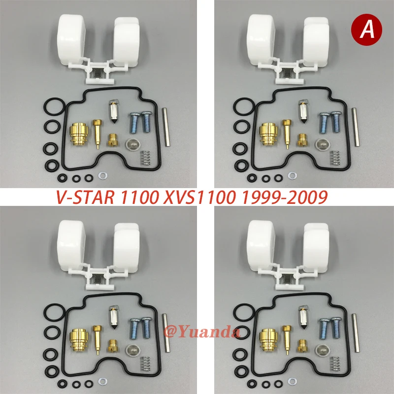 For Yamaha V-Star 1100 XVS1100 1999-2009 Carburetor Rebuild Kit - Foto 6