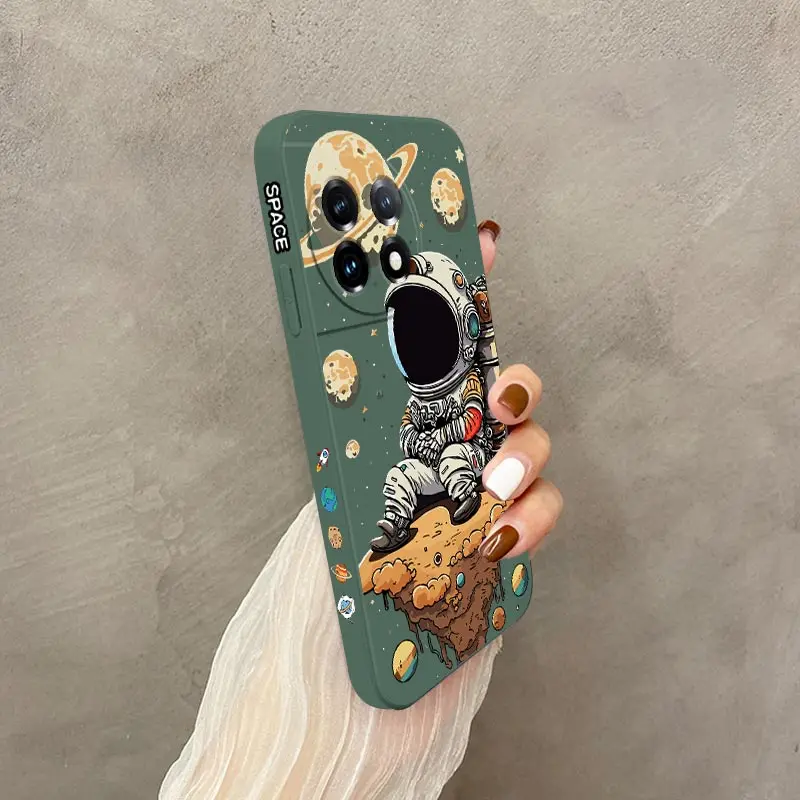 Saturn-Themed Cute Child Silicone Phone Case - Adorable and Durable Protection