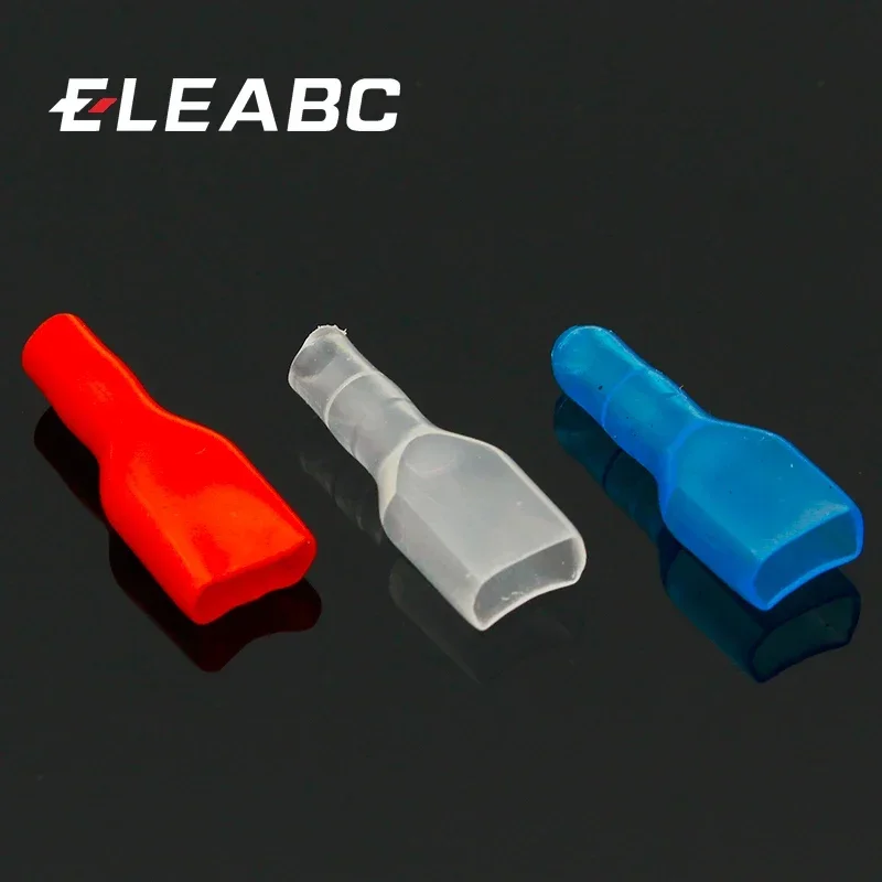 Cover Case For 6.3mm Crimp Terminal Spade Connector 50pcs 6.3 terminal cap
