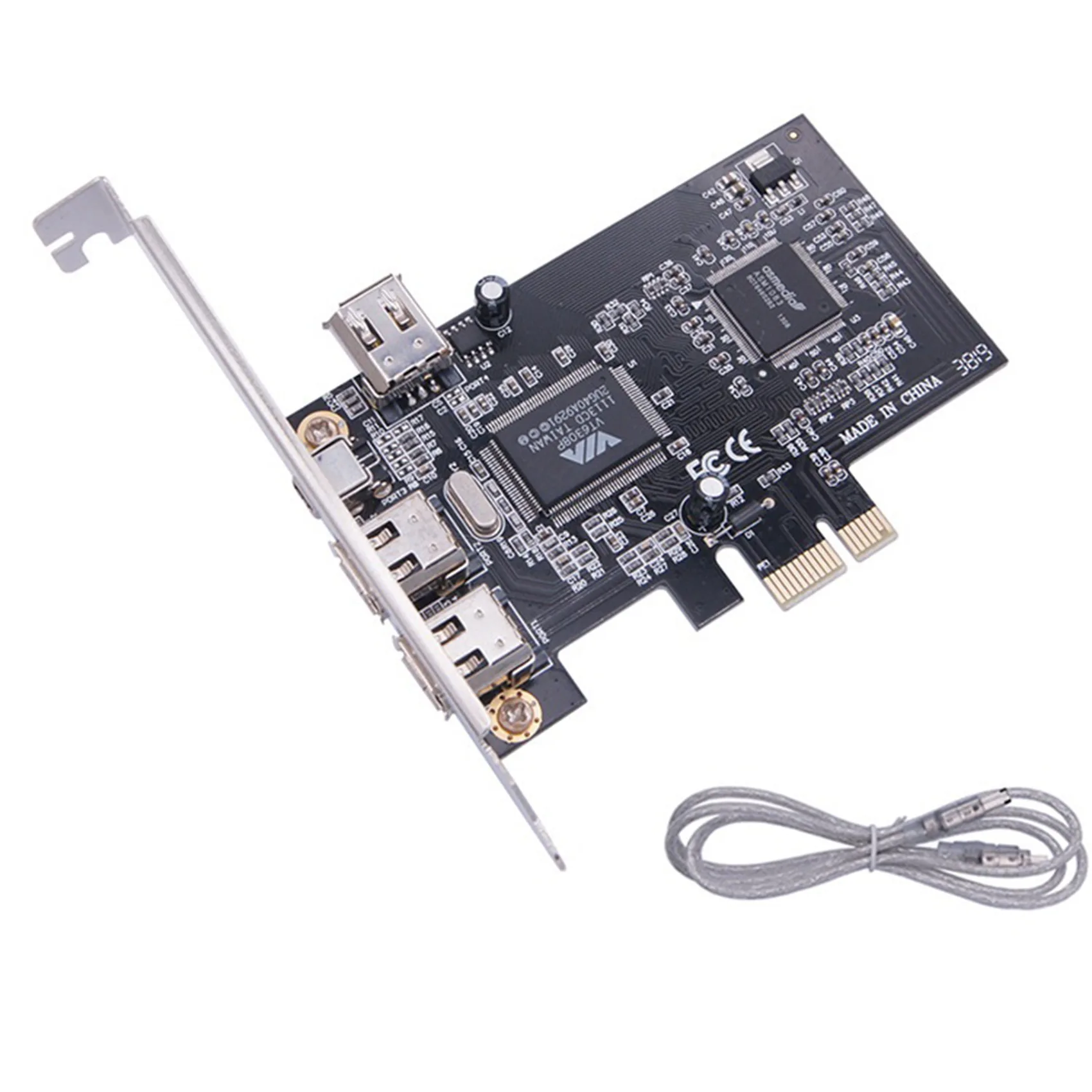 PCI-E-1394A 카드, PCI-E 1.0 X1-IEEE 1394A 4 포트 파이어와..