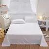 One Piece of Single Bed Sheetss (Excluding Pillowcases and Pillow Cores) Washed Material Pure White Hotel Bed Sheetss B&B Single and Double Home Use 6