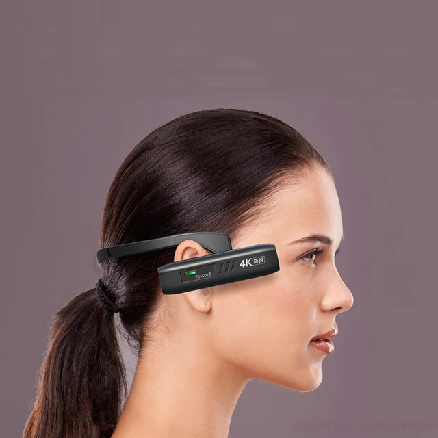 4K 고화질, 흔들림 방지, 다목적 헤드 마운트 카메라