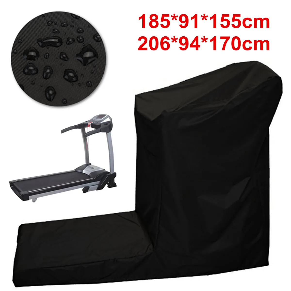 Dustproof Treadmill Cover Black Waterproof