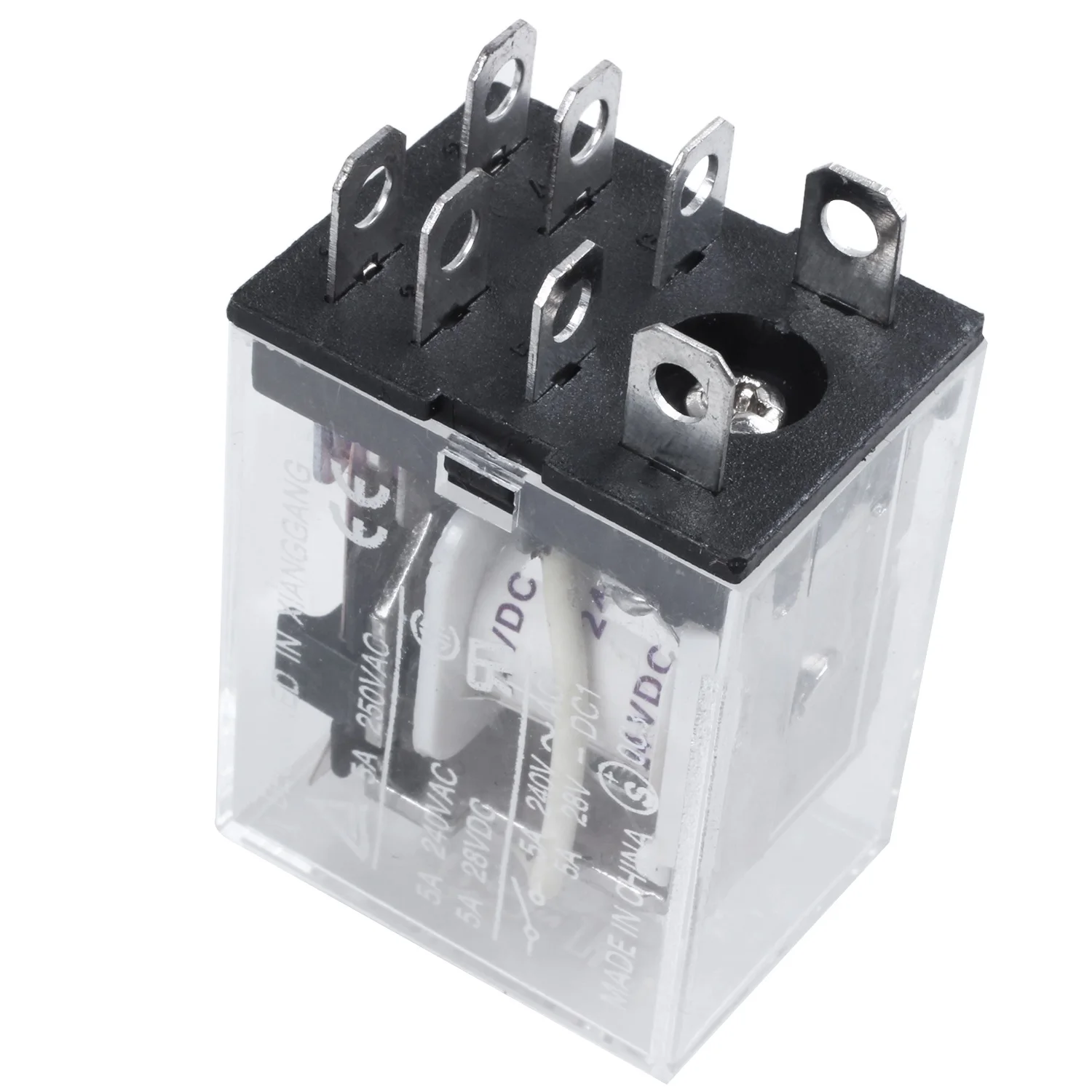 DC 12V Coil 10A 240VAC 28VDC DPDT Electromagnetic Relay JQX-13F2Z 5