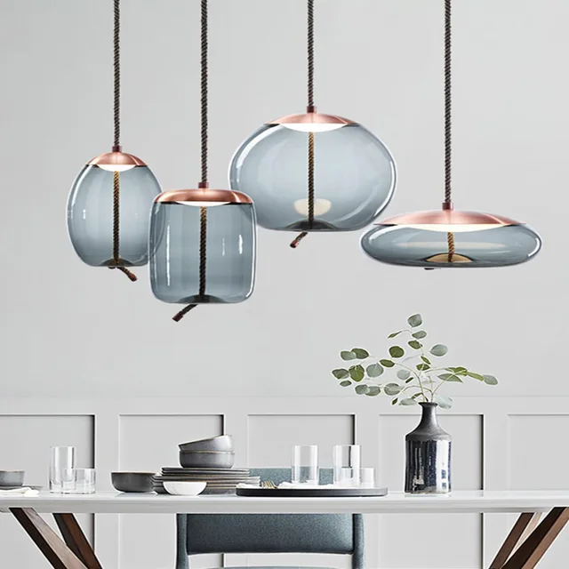Minimalist Nordic Glass LED Pendant Light 1