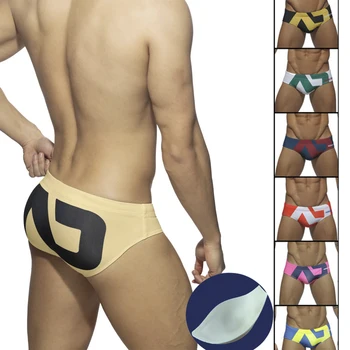 남성용 삼각형 수영 트렁크, 유럽 및 미국 섹시한 수영복, 여름 프린트 반바지, 해변 수영 휴가, 신상 패션