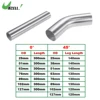 UXCELL Universal Straight 45 Degree Intercooler Pipe Air Intake Tube OD 25mm 63mm 76mm 127mm 300mm Length 6061 Aluminum Alloy 1