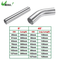 UXCELL Universal Straight 45 Degree Intercooler Pipe Air Intake Tube OD 25mm 63mm 76mm 127mm 300mm Length 6061 Aluminum Alloy 1